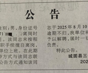 陕西汉中一镇干部8年未上班 镇政府：失联多年 不归将解聘