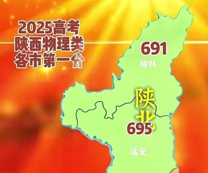 2025陕西高考  物理类各市最高分