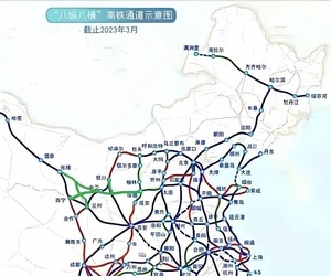 新建绥德经定边、中卫至武威及以西的高铁通道，实现西北直达华北