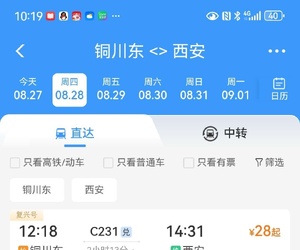 銅川的鐵路交通