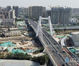 幸福路北延伸工程，匝道工程进度