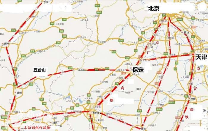 西安至北京高鐵大西線全程350再添新通道山西忻州至保定高鐵開始前期