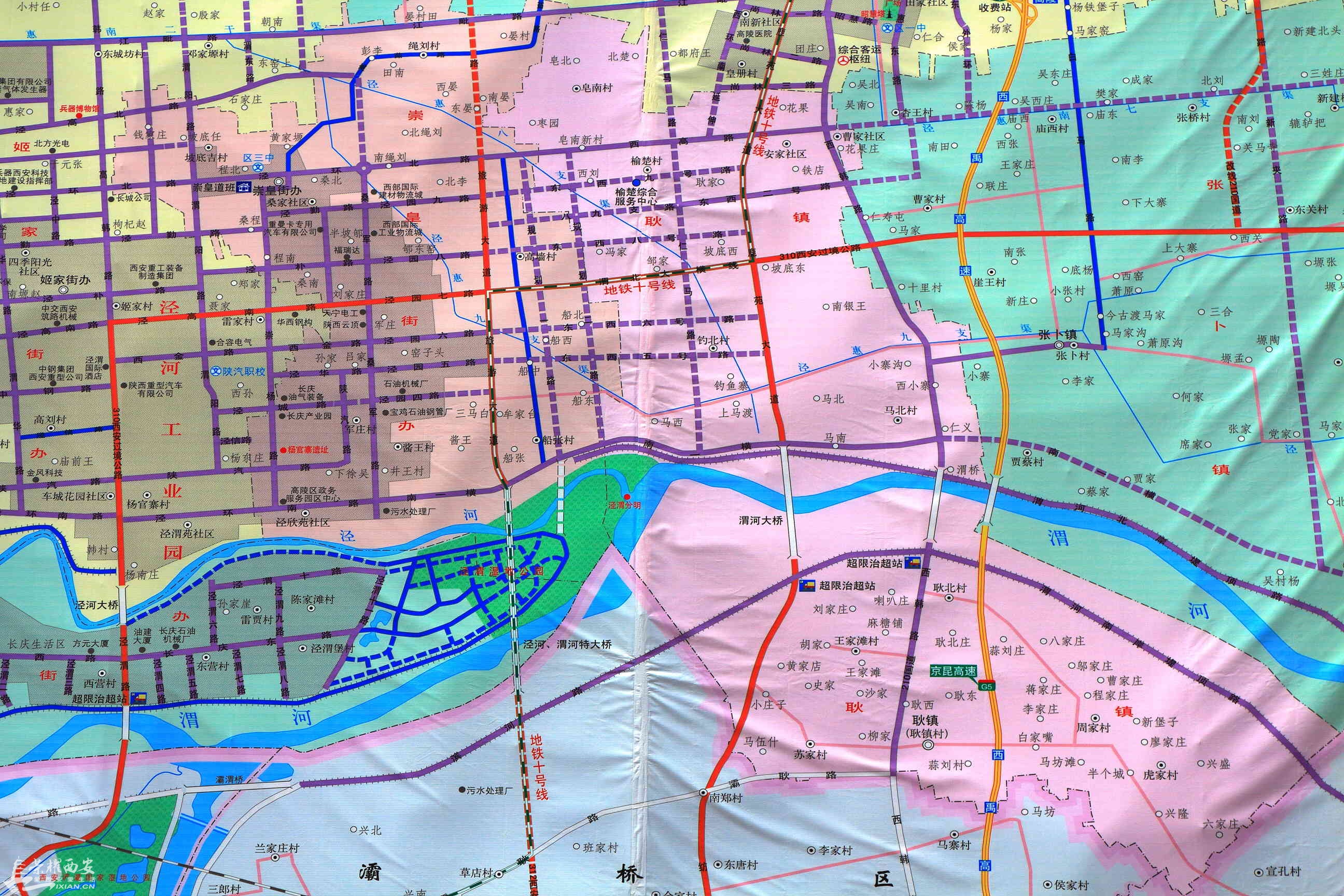 西安市高陵区详细地图图片