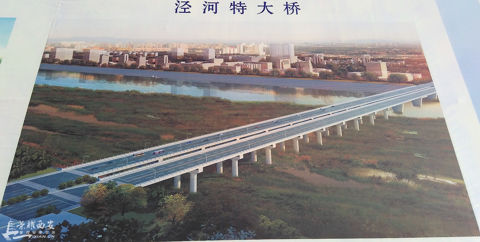 獨家效果圖310國道二期高陵渭河特大橋涇河特大橋