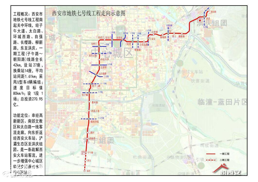 西安地铁7号线高清图图片