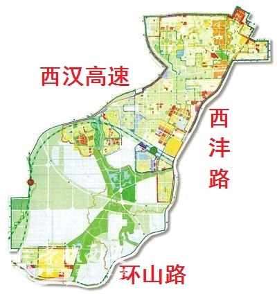 西安高新区区域划分图片