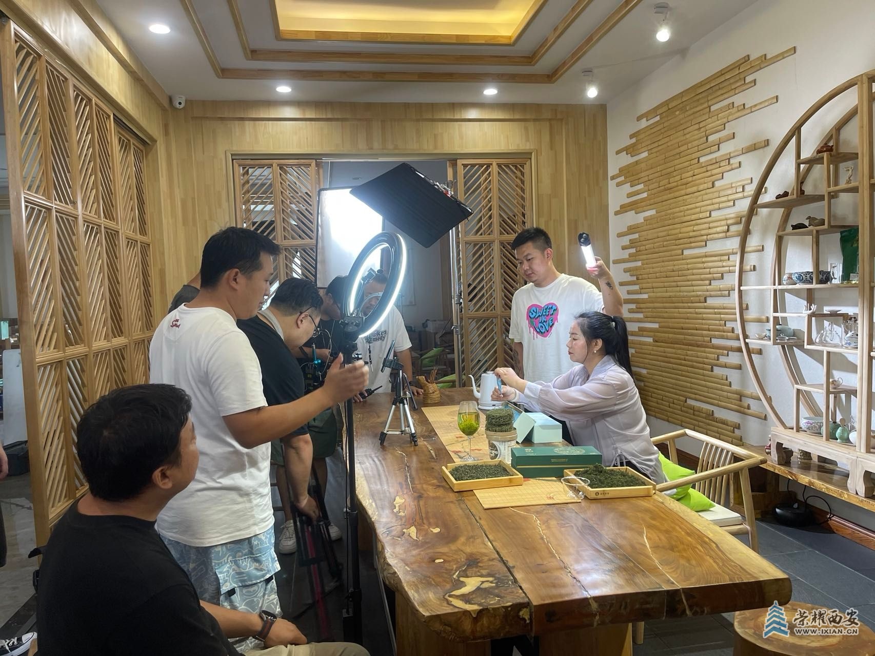 平利绞股蓝直播带货现场