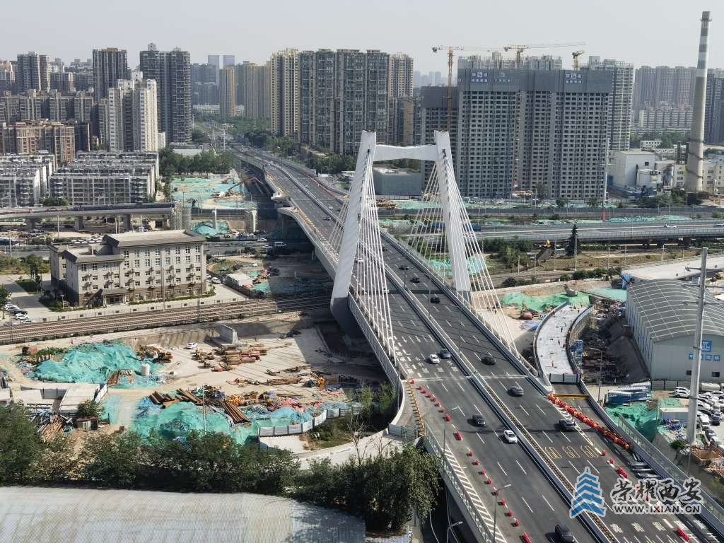 幸福路北延伸工程，匝道工程进度