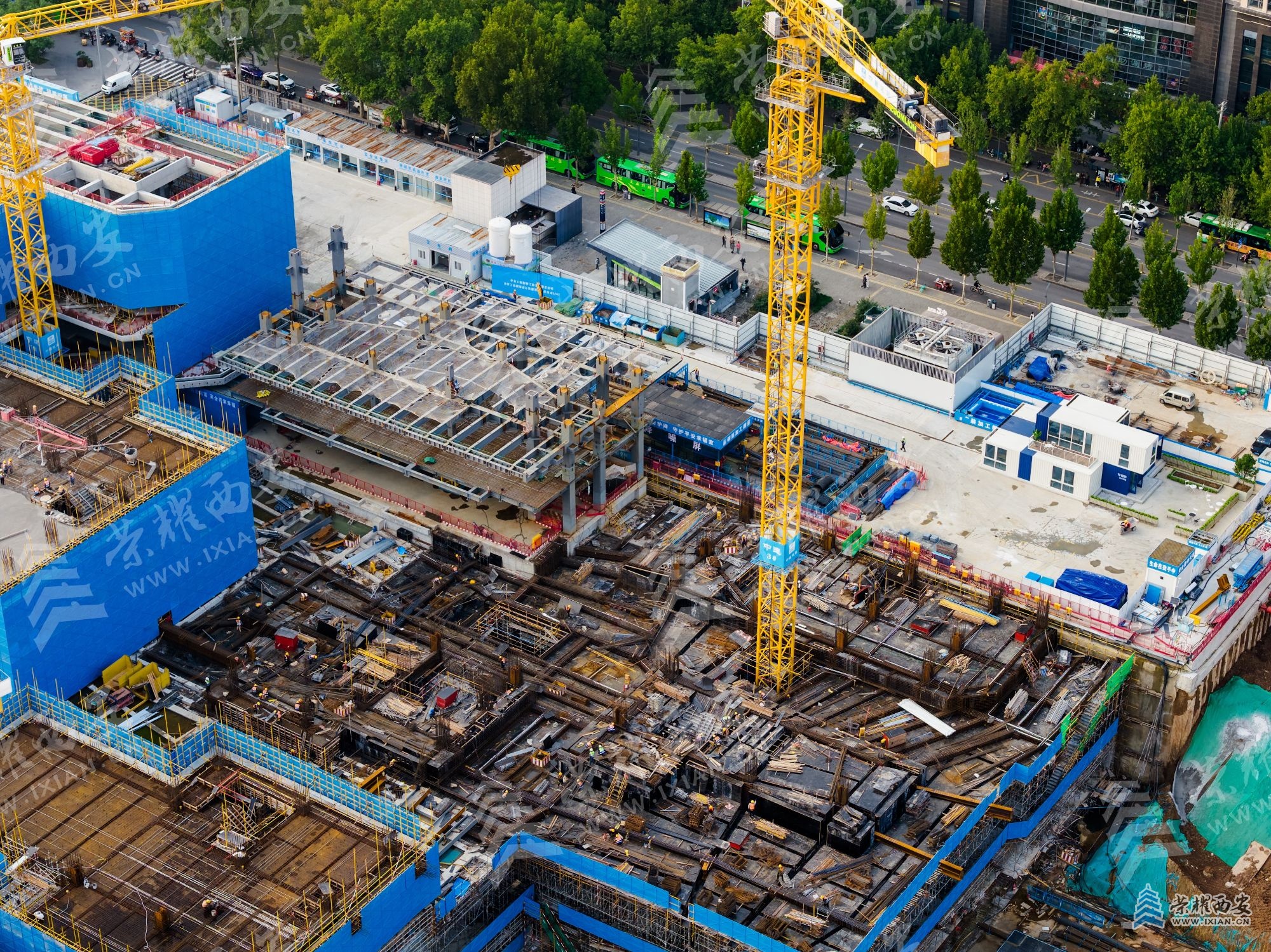 【西安向上】西安太古里施工进展最新航拍(10月27日)