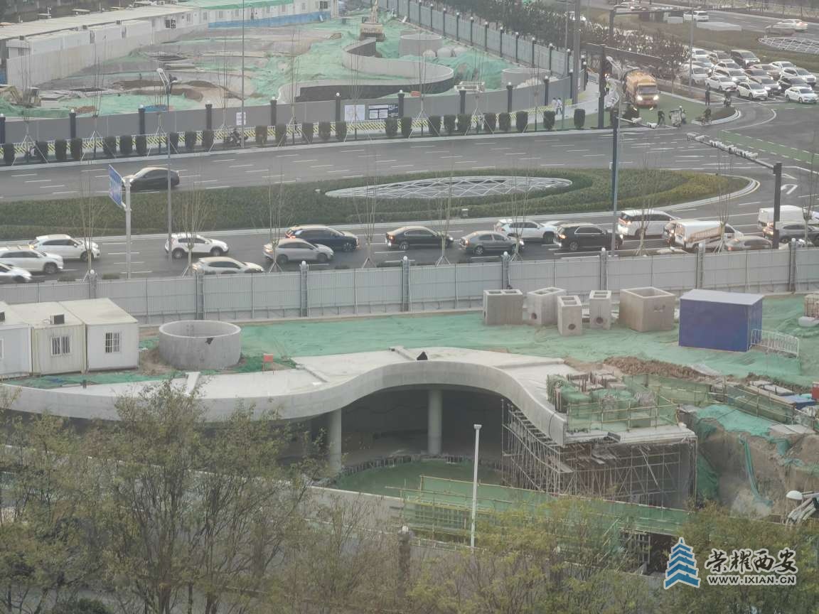 2025年12月6日张家堡环岛工程已通车