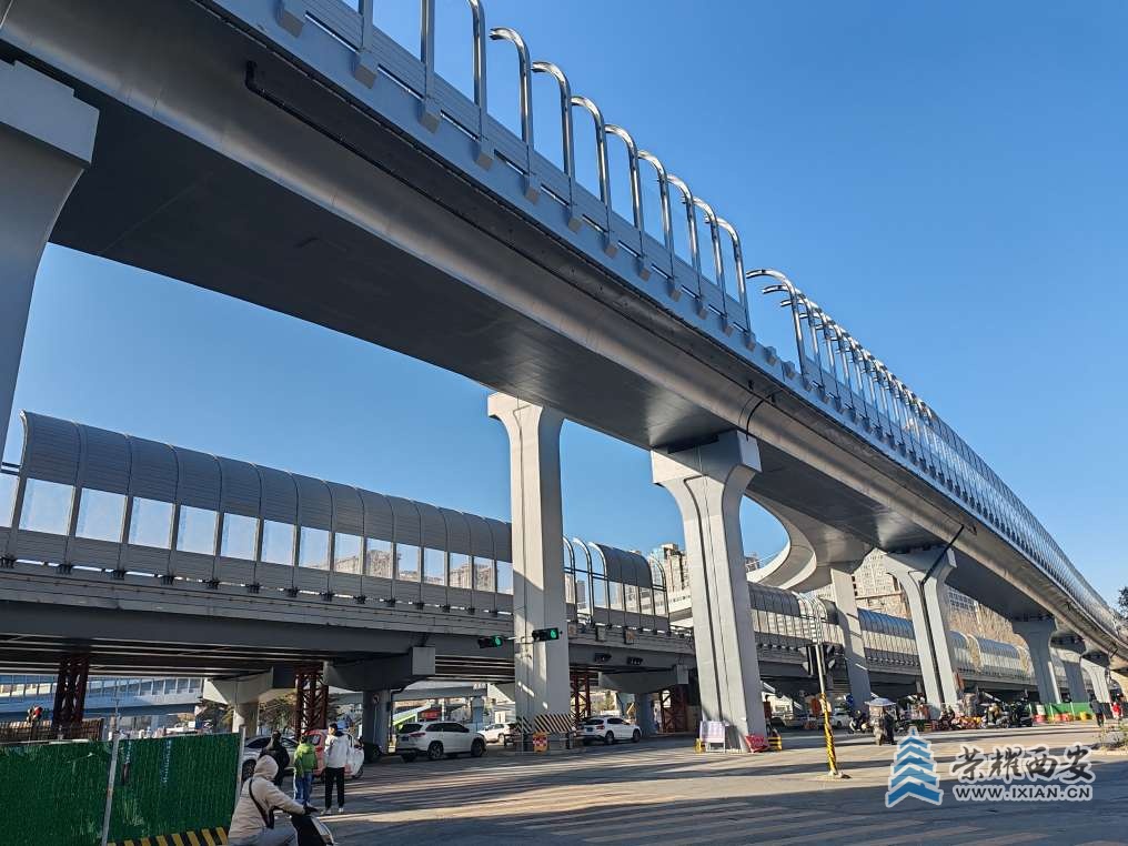 西南二环立交桥优化改造工程收尾阶段